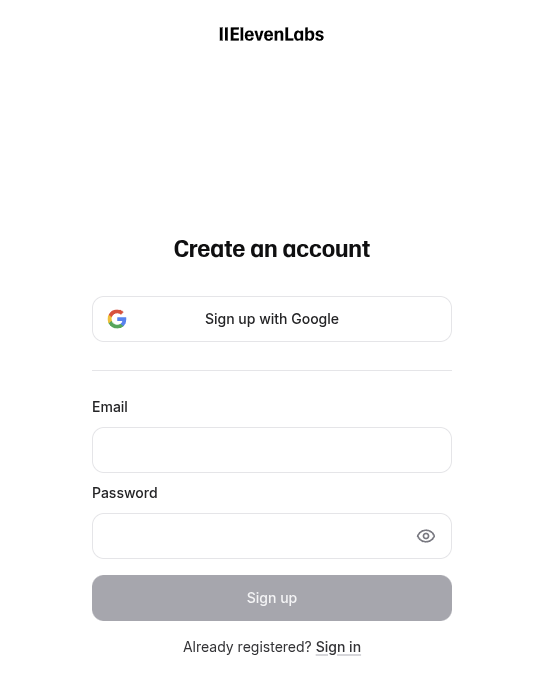 หน้า Sign Up