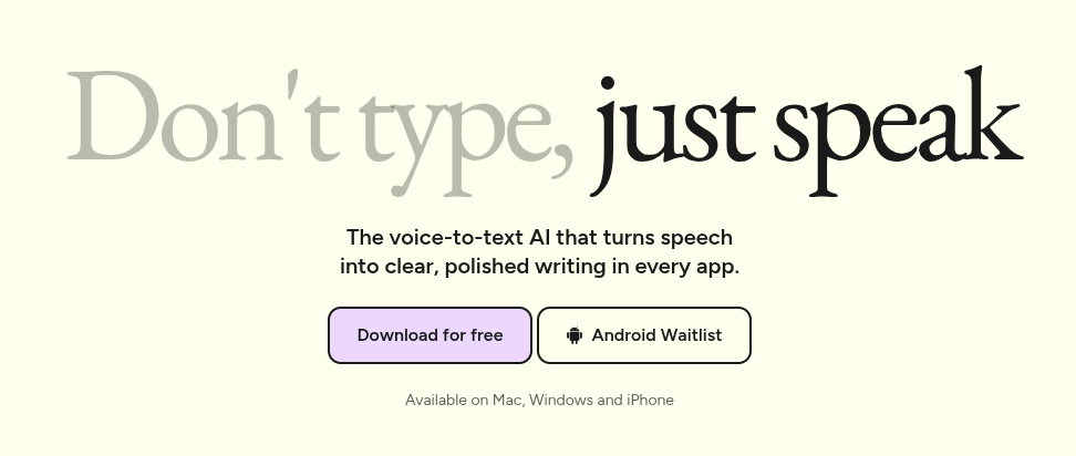 หน้าแรก Wispr Flow