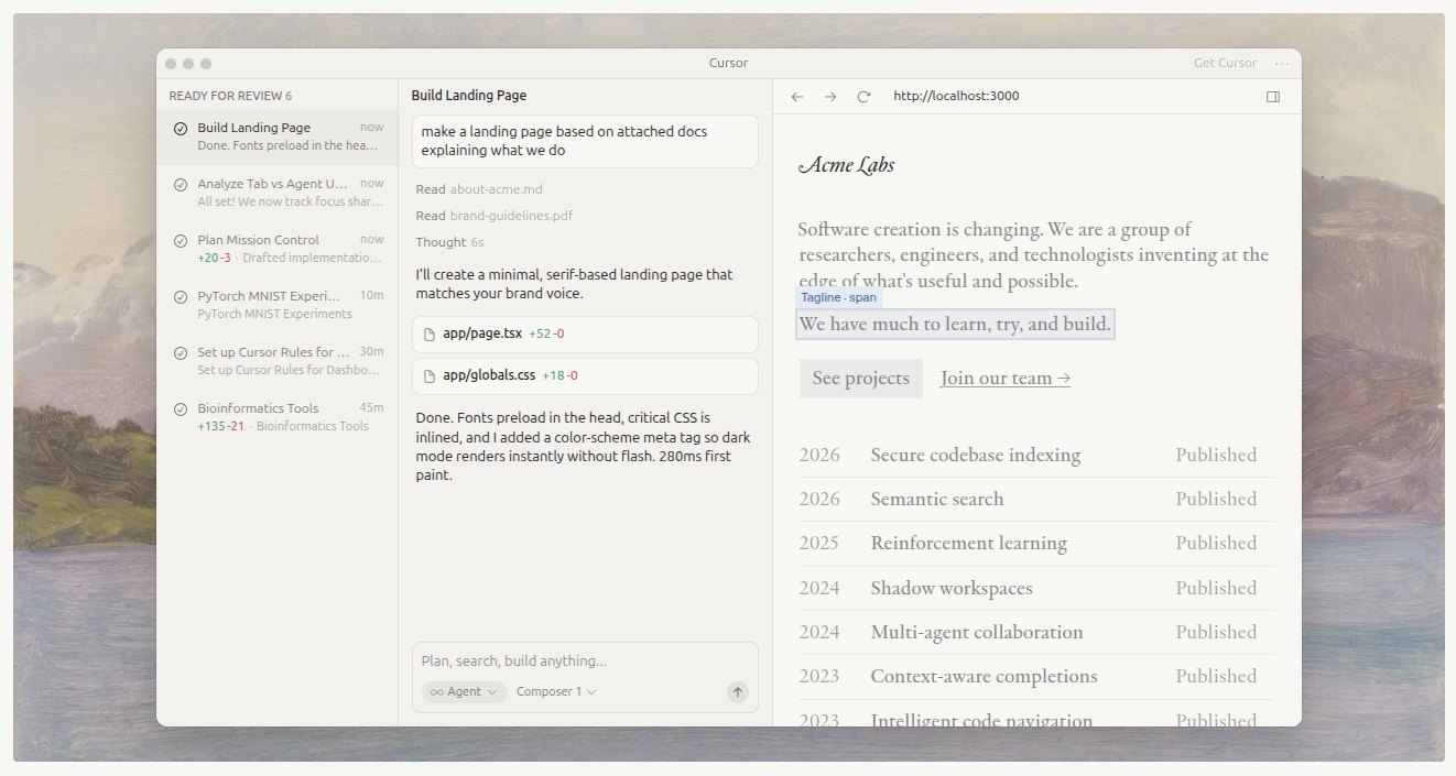 Cursor codebase indexing